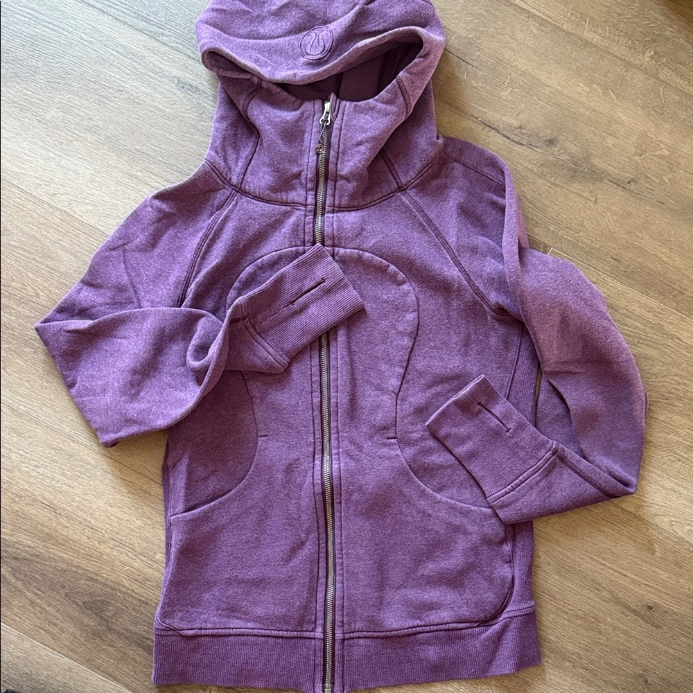 lululemon athletica heather purple Full-Zip Scuba Hoodie